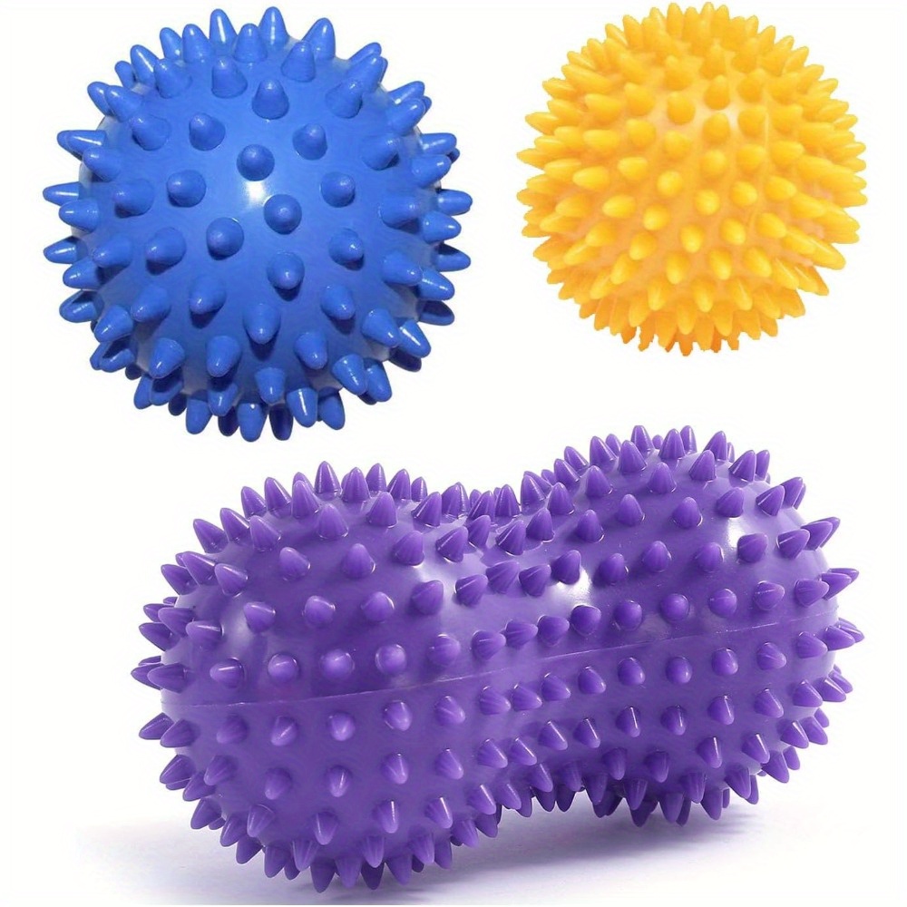 Acupressure Ball Set - Spiky Massage Ball Set (3 Piece)
