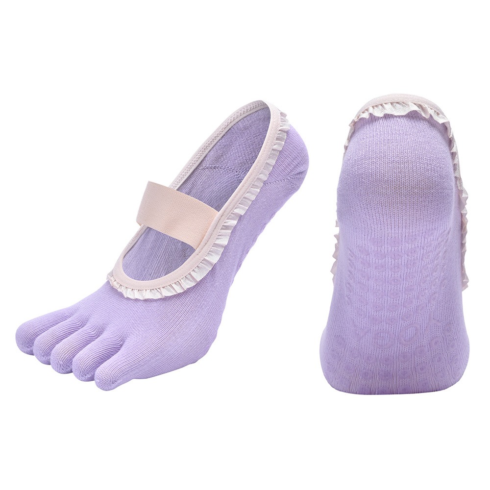 Pilates Yoga Class - Creative Non-Slip Yoga Socks Breathable Cotton
