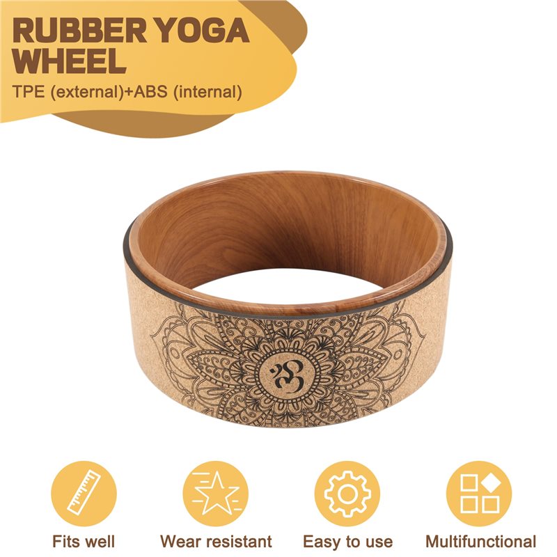 A65G-Cork Yoga Wheel For Yoga  - Yoga Wheel Dharma review and price