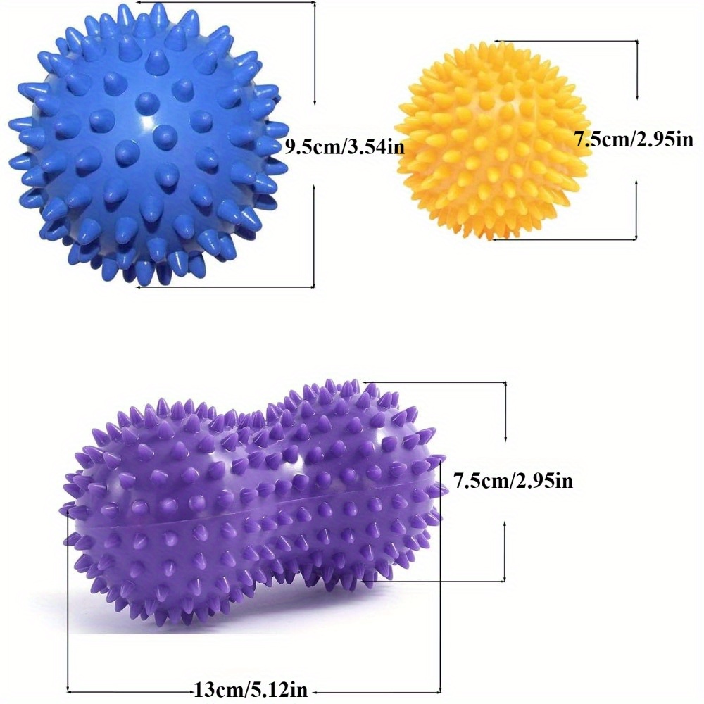 Spiky Massage Ball Set (3 Piec - Acupressure Ball Set review and price