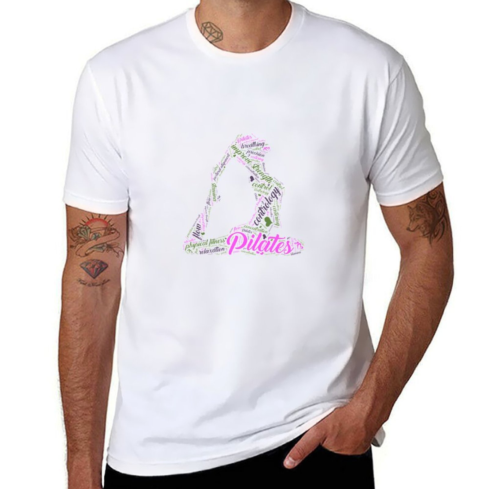 Womens Fun Word Cloud and Cute - Pilates Yoga Class review and price