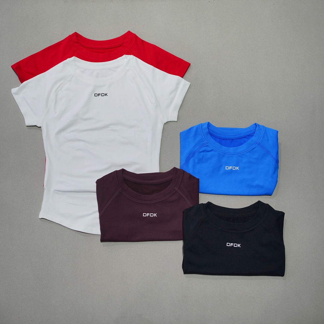DFDK Women Elastic Slim Short  - Pilates Yoga Top review and price